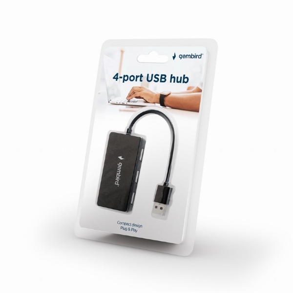 USB ჰაბი Gembird UHB-U2P4-03 4-port USB hub