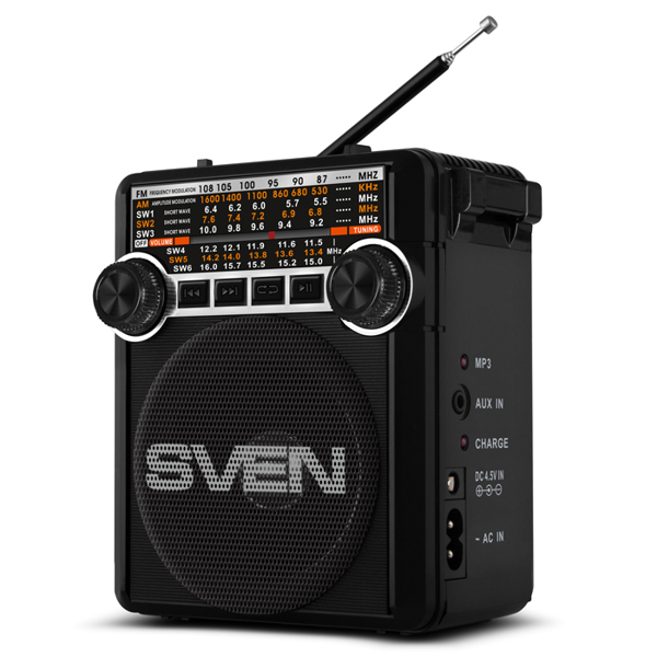 რადიო მიმღები Sven SRP-355 Speakers Black