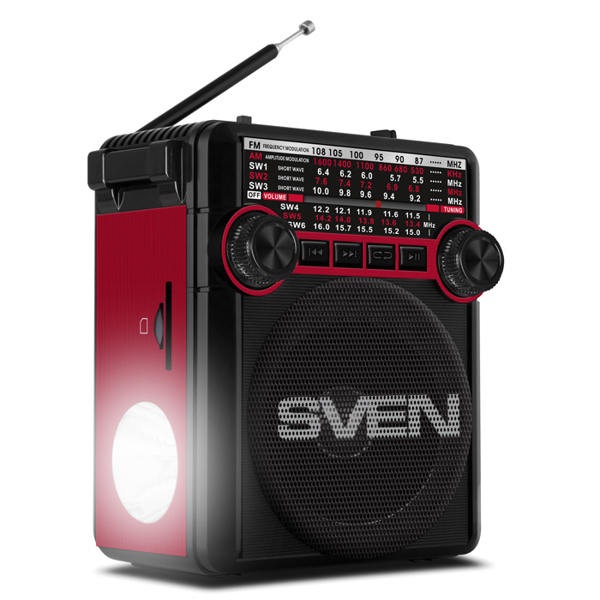 რადიო მიმღები Sven SRP-355 Speakers Red