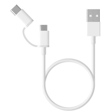 კაბელი Xiaomi Mi 2-in-1 USB Cable Micro USB to Type C (100cm) SJV4082TY