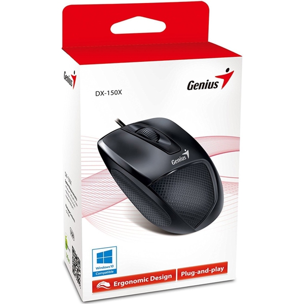 მაუსი Genius DX-150X Wired Black 