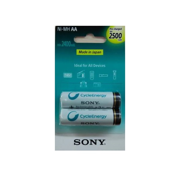 ელემენტი SoNy NH-AA-B2GN Pre-Charged Batteries 2xAA 2500MAH