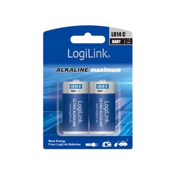 ელემენტი Logilink LR14B2 Battery Ultra Power Alkaline C LR14 2pcs Blister