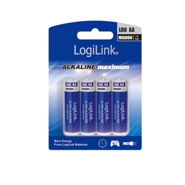 ელემენტი Logilink LR6B4 Battery Ultra Power Alkaline AA 4pcs Blister