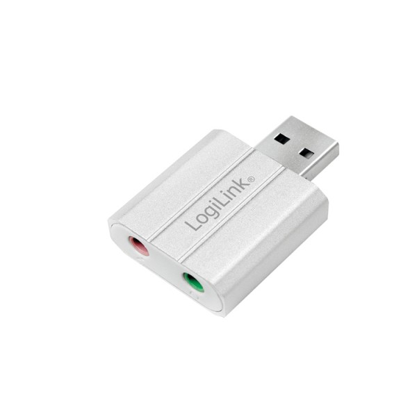 ადაპტერი Logilink UA0298 USB audio adapter silver