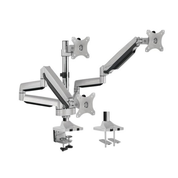 მონიტორის საკიდი Logilink BP0052 Triple Monitor Desk mount, 13"-32" gas spring aluminum