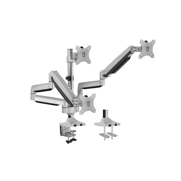 მონიტორის საკიდი Logilink BP0052 Triple Monitor Desk mount, 13"-32" gas spring aluminum