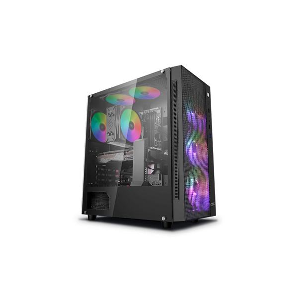 ქეისი DEEPCOOL MATREXX 55 MESH ADD-RGB 4F ATX Mid-Tower Case 140mm×3/120mm×3