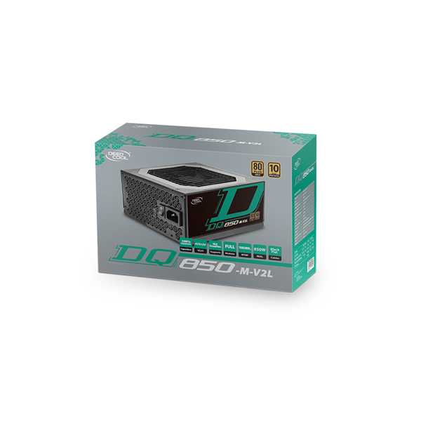 კვების ბლოკი DEEPCOOL DQ850-M-V2L 850W PSU With 80Plus Gold Certified 120mm fan