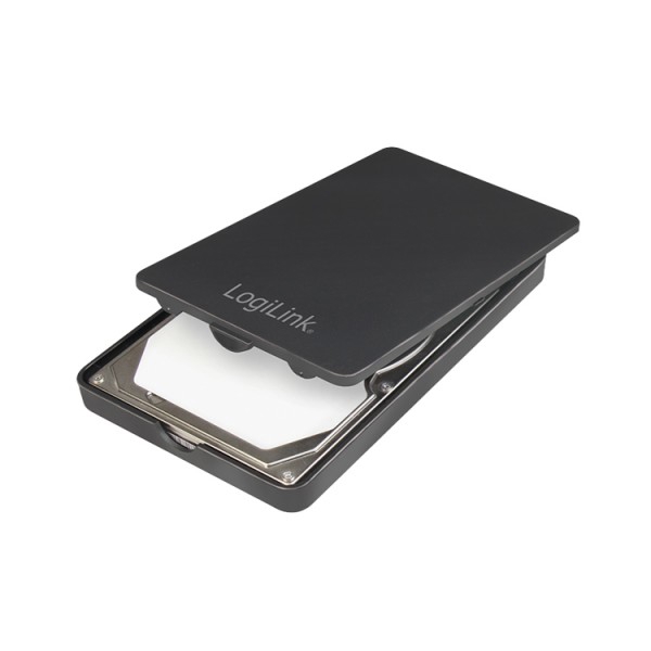 მყარი დისკის ქეისი Logilink UA0339 2,5" Extern. Encl. USB 3.0 screwless black