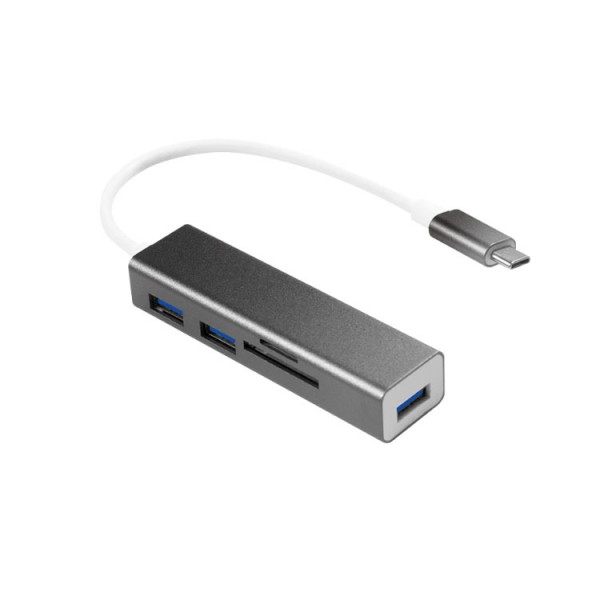 USB ჰაბი Logilink UA0305 USB 3.2 Gen 1x1 USB-C 3-port hub with card reader