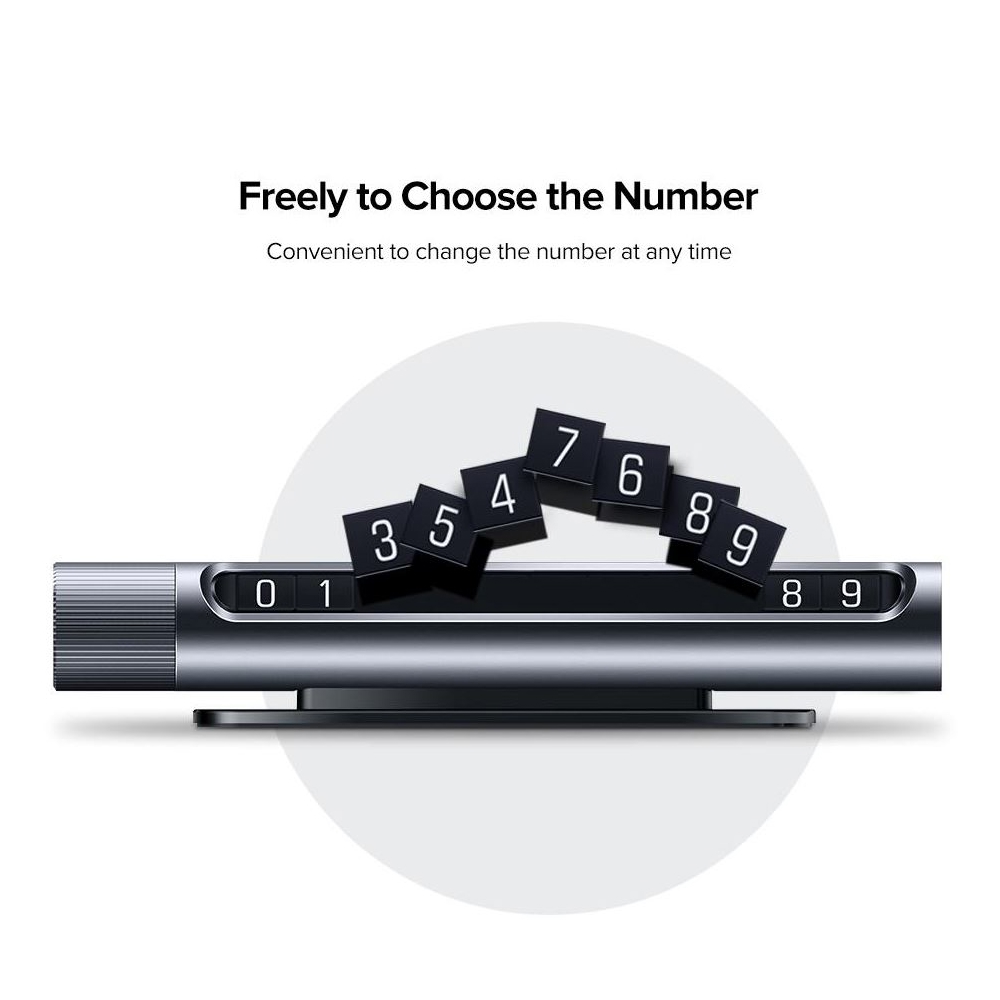 დროებითი პარკირების ბარათი UGREEN LP151 (50722) Temporary Parking Card (Space Gray)