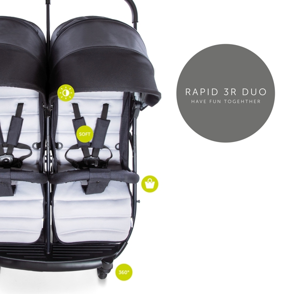 ეტლი ტყუპების Rapid 3R Duo