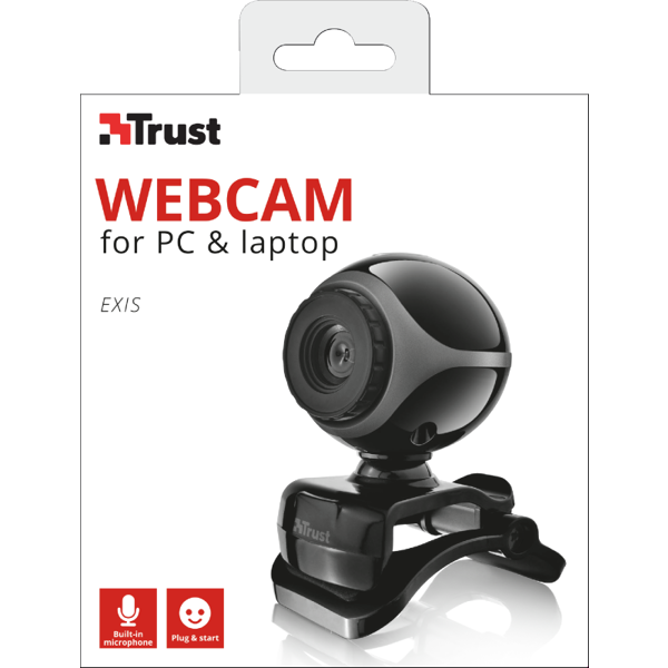 TRUST 17003 EXIS WEBCAM BLACK