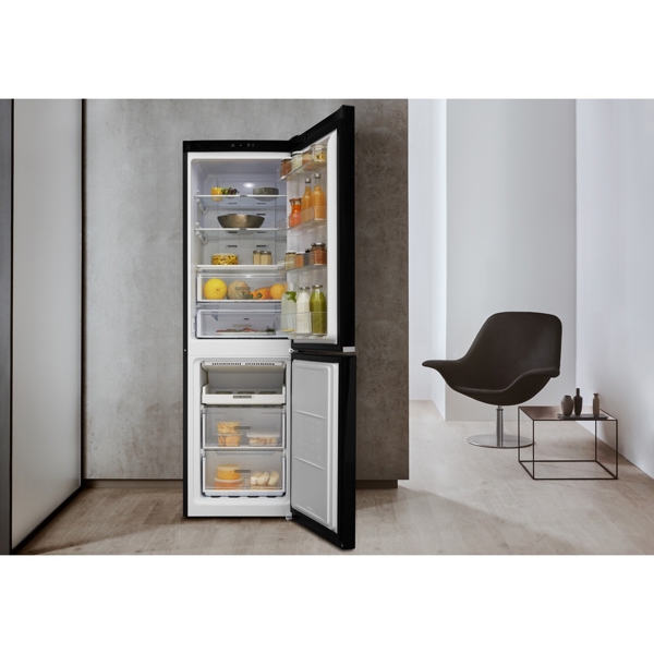 მაცივარი Whirlpool W7 811I K Combined Fridge-Freezer 338 L, A+ Black