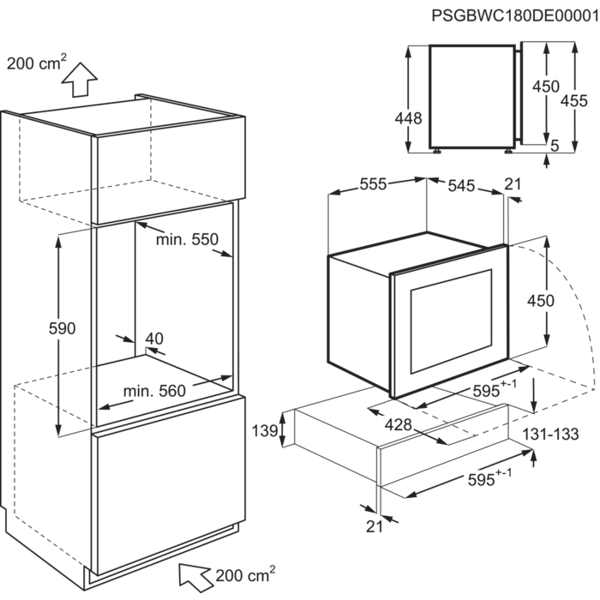 ღვინის მაცივარი AEG KWK884520M 49 L, A++ Wooden Stainless Steel