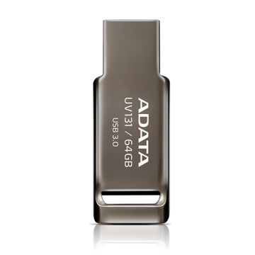 USB ფლეშ მეხსიერება ADATA AUV131-64G-RGY FlashDrive UV131 64GB Chromium Grey USB 3.1