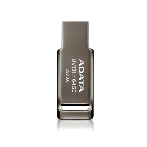 USB ფლეშ მეხსიერება ADATA AUV131-64G-RGY FlashDrive UV131 64GB Chromium Grey USB 3.1