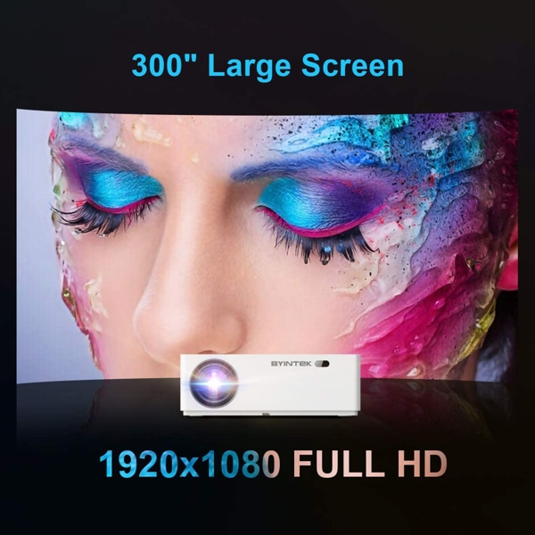 პროექტორი BYINTEK K20 Android  Full HD 1920x1080 15000: 1 Bluetooth 4.0 WiFi: 2.4GWiFi 500 ANSI lumens For Home Theater Cinema