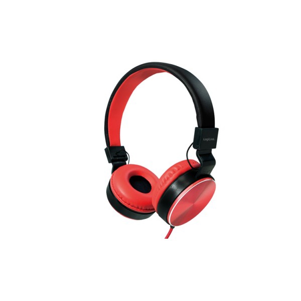 ყურსასმენი Logilink HS0049RD On-Ear Headphone red