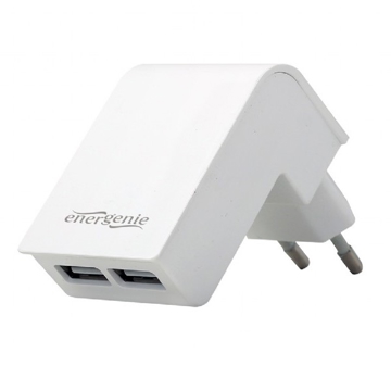 მობილურის დამტენი Gembird EG-U2C2A-02-W 2-port universal USB charger 2.1 A