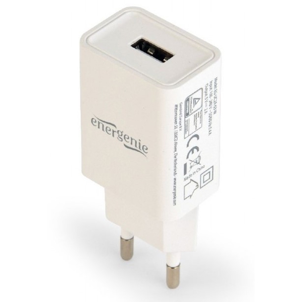 მობილურის დამტენი Gembird EG-UC2A-03-W Universal USB charger 2.1 A