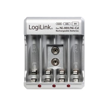 სამუხტი Logilink PA0168 Battery Charger 4x AA or 4x AAA and 1x 9V battery