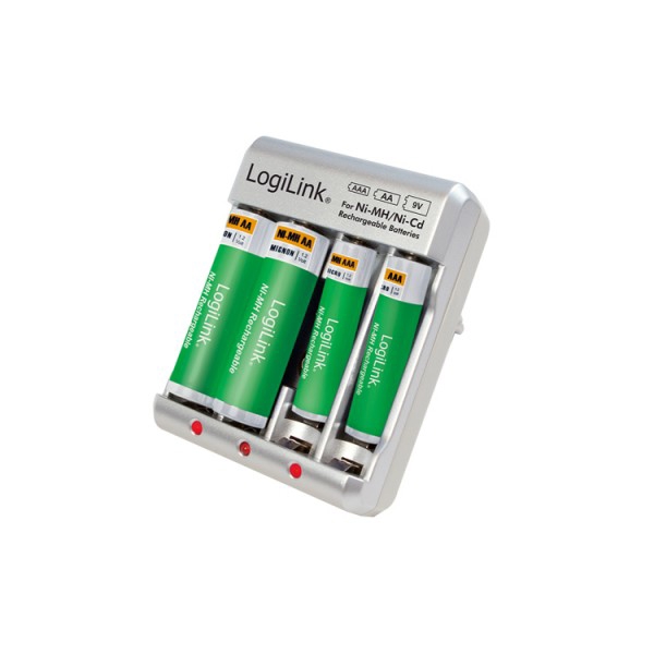 სამუხტი Logilink PA0168 Battery Charger 4x AA or 4x AAA and 1x 9V battery