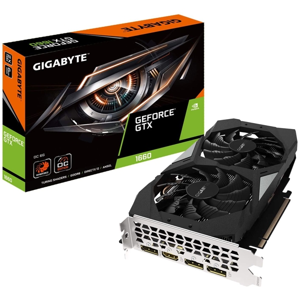 ვიდეო დაფა GIGABYTE GEFORCE GTX 1660 OC 6GB GDDR5 PCI EXPRESS 3.0 X16 1XHDMI GOLD PLATED