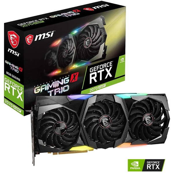 ვიდეო დაფა MSI GEFORCE RTX 2070 PCI EXPRESS 8GB SUPER GAMING X TRIO