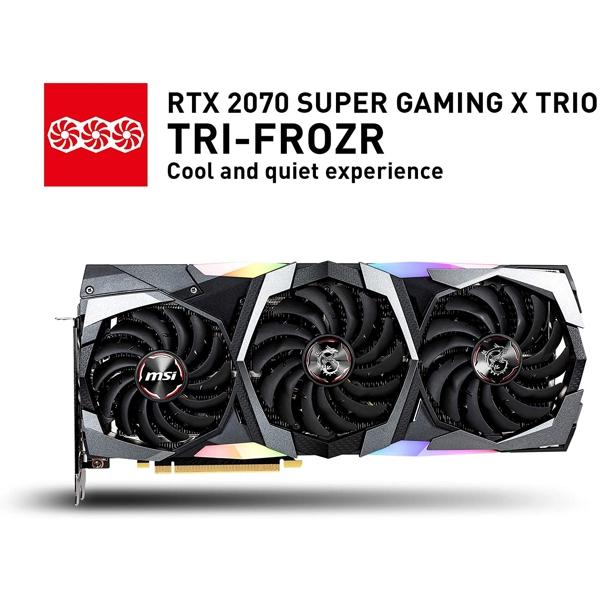 ვიდეო დაფა MSI GEFORCE RTX 2070 PCI EXPRESS 8GB SUPER GAMING X TRIO