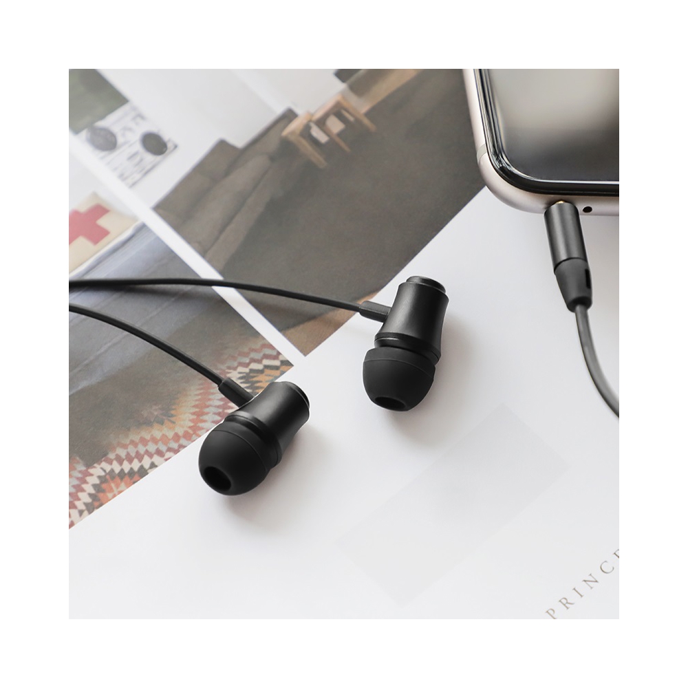 ყურსასმენი BOROFONE BM29 Gratified Universal earphones with mic black
