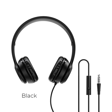 ყურსასმენი BOROFONE BO5 Star sound wired headphones black