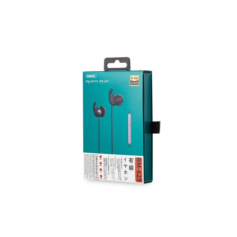 ყურსასმენი REMAX Hi- Res Audio Wired Earphone RM-625 Tarnish
