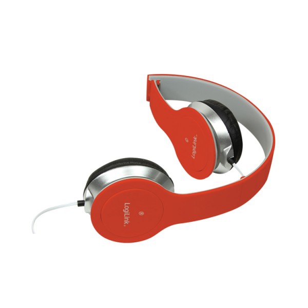ყურსასმენი Logilink HS0035 Headset Stereo with Microphone 3.5mm red