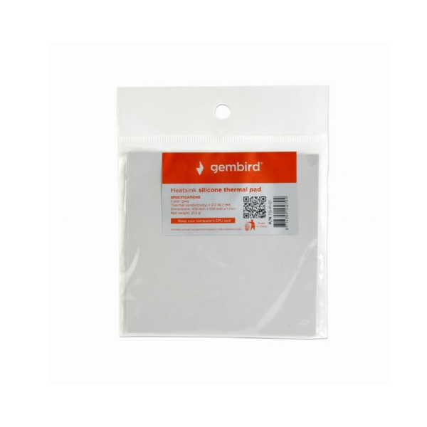 თერმო პასტა Gembird TG-P-01 Heatsink silicone thermal pad 100x100 x1 mm