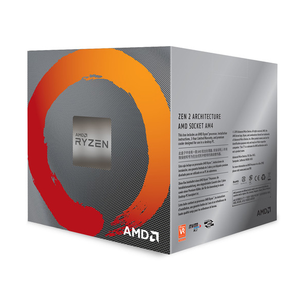 პროცესორი AMD CPU DESKTOP RYZEN 7 8C16T 3700X (4.4GHZ 36MB 65W AM4) BOX WITH WRAITH PRISM COOLER