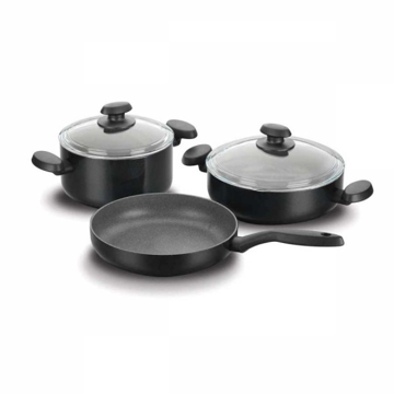 ტაფის და ქვაბის კომპლექტი korkmaz A1280 MIA NERO Jr.Cookware Set (5 pcs)