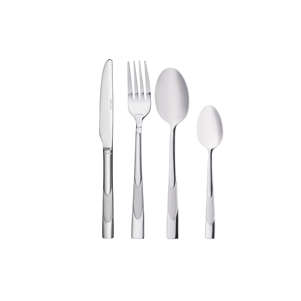 დანა ჩანგლის ნაკრები Ardesto AR1924LES Gemini Leo, 24pcs Cutlery Set, Silver