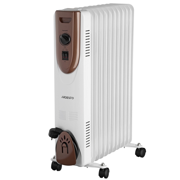 ზეთის რადიატორი Ardesto OFH-11X1, 2500W, 25m², Oil Radiator, White