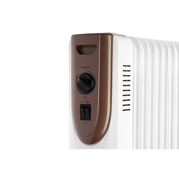 ზეთის რადიატორი Ardesto OFH-11X1, 2500W, 25m², Oil Radiator, White