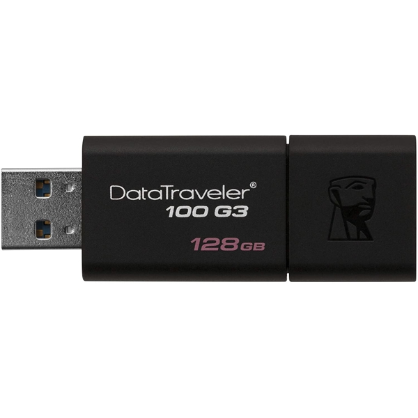 USB ფლეშ მეხსიერება Kingston 128GB USB 3.0 DT100 G3