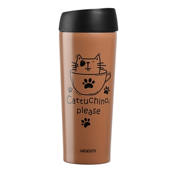 Ardesto Travel mug Coffee time Cat 450 ml