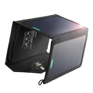 პორტატული დამტენი მზის ენერგიით AUKEY PB-P2 16000 MAMPUSB C Solar Power Bank Black