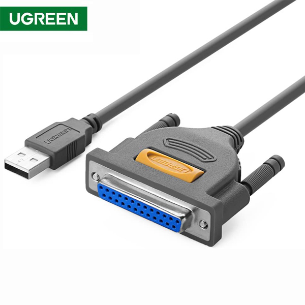 პრინტერის კაბელი UGREEN US167 (20224) USB to DB25 Parallel Printer Cable 2m