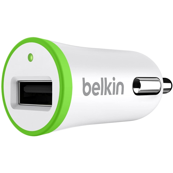 მანქანის USB დამტენი BELKIN F8J014BTWHT Single Micro Car Charger White