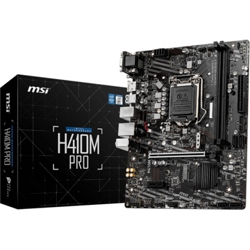 დედა დაფა MSI H410M PRO LGA 1200 M-ATX DUAL CHANNEL DDR4-2933MHZ MAX