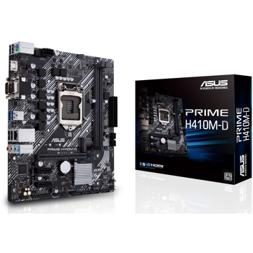 დედა დაფა Asus Prime H410M-D LGA1200, H410, M.2, HDMI, MB Black