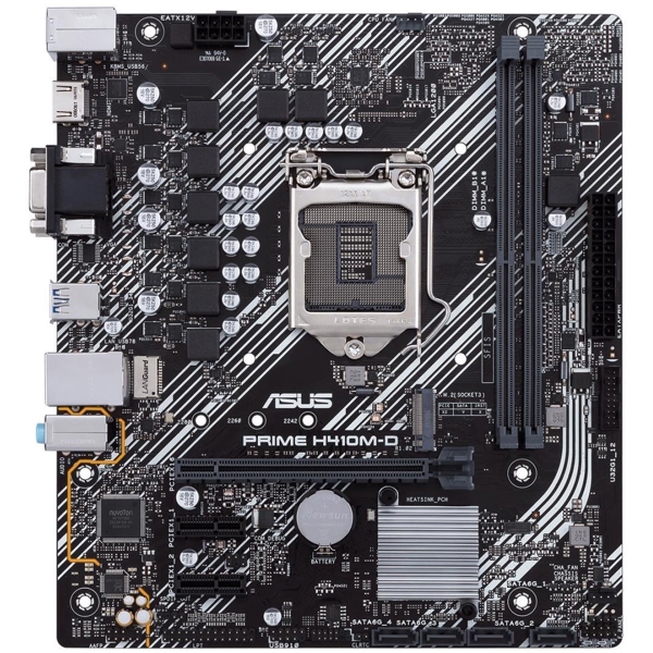 დედა დაფა Asus Prime H410M-D LGA1200, H410, M.2, HDMI, MB Black