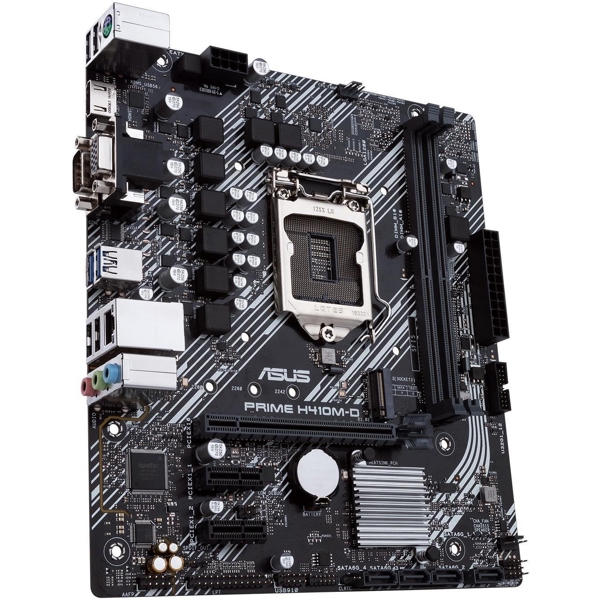 დედა დაფა Asus Prime H410M-D LGA1200, H410, M.2, HDMI, MB Black